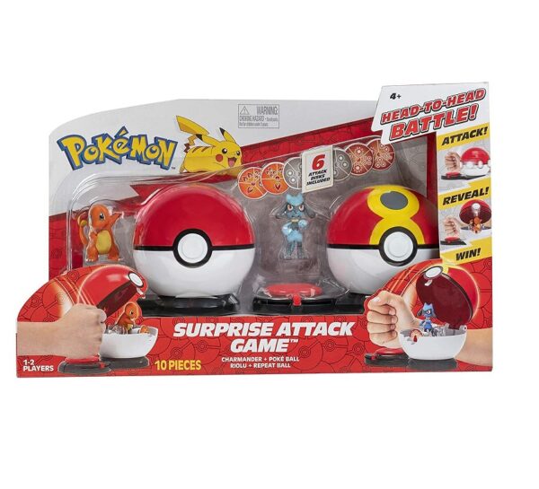 Jazwares Παιχνίδι Μινιατούρα Pokemon Charmander with Poke Ball vs Riolu with Repeat Bal JAZPKW2505