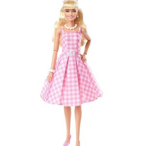 Mattel Συλλεκτική Κούκλα Barbie The Movie Margot Robbie in Pink Gingham Dress HPJ96