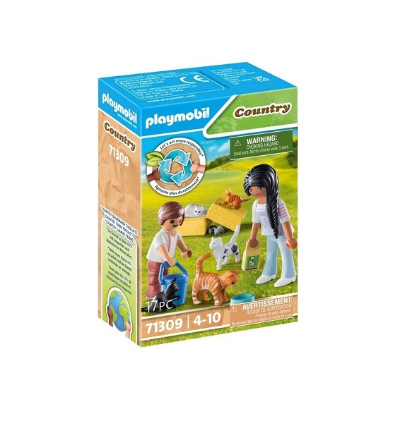 Playmobil Country Οικογένεια με Γατούλες 71309