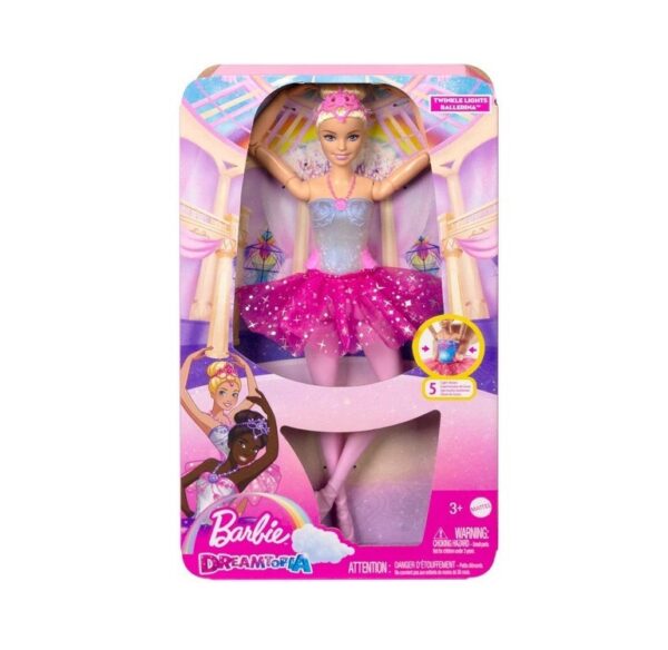 Mattel Κούκλα Barbie Dreamtopia Magic Light Ballerina  HLC25