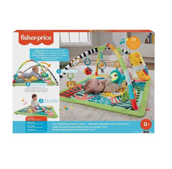 Fisher Price Γυμναστήριο Δραστηριοτήτων Rainforest με Μουσική για Νεογέννητα HJW08