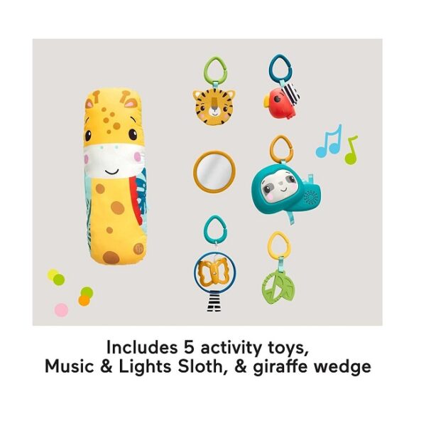 Fisher Price Γυμναστήριο Δραστηριοτήτων Rainforest με Μουσική για Νεογέννητα HJW08 - Image 4