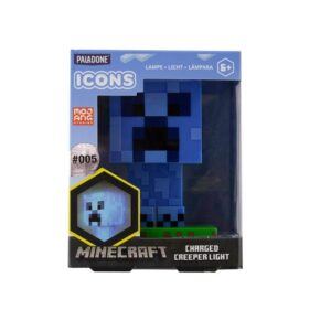 Paladone Παιδικό Διακοσμητικό Φωτιστικό Minecraft Creeper Μπλε 11εκ.  PP8004MCF